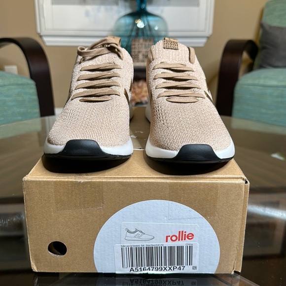 Bolt Lace Up By Rollie Sneaker‎ Sz 41/ Sz10 in rose gold color - Picture 2 of 9
